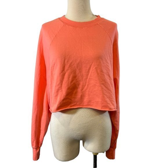 NWOT TREASURE & BOND Pink Crew Neck Raw Edge Sweater (M)‎ - Picture 8 of 8